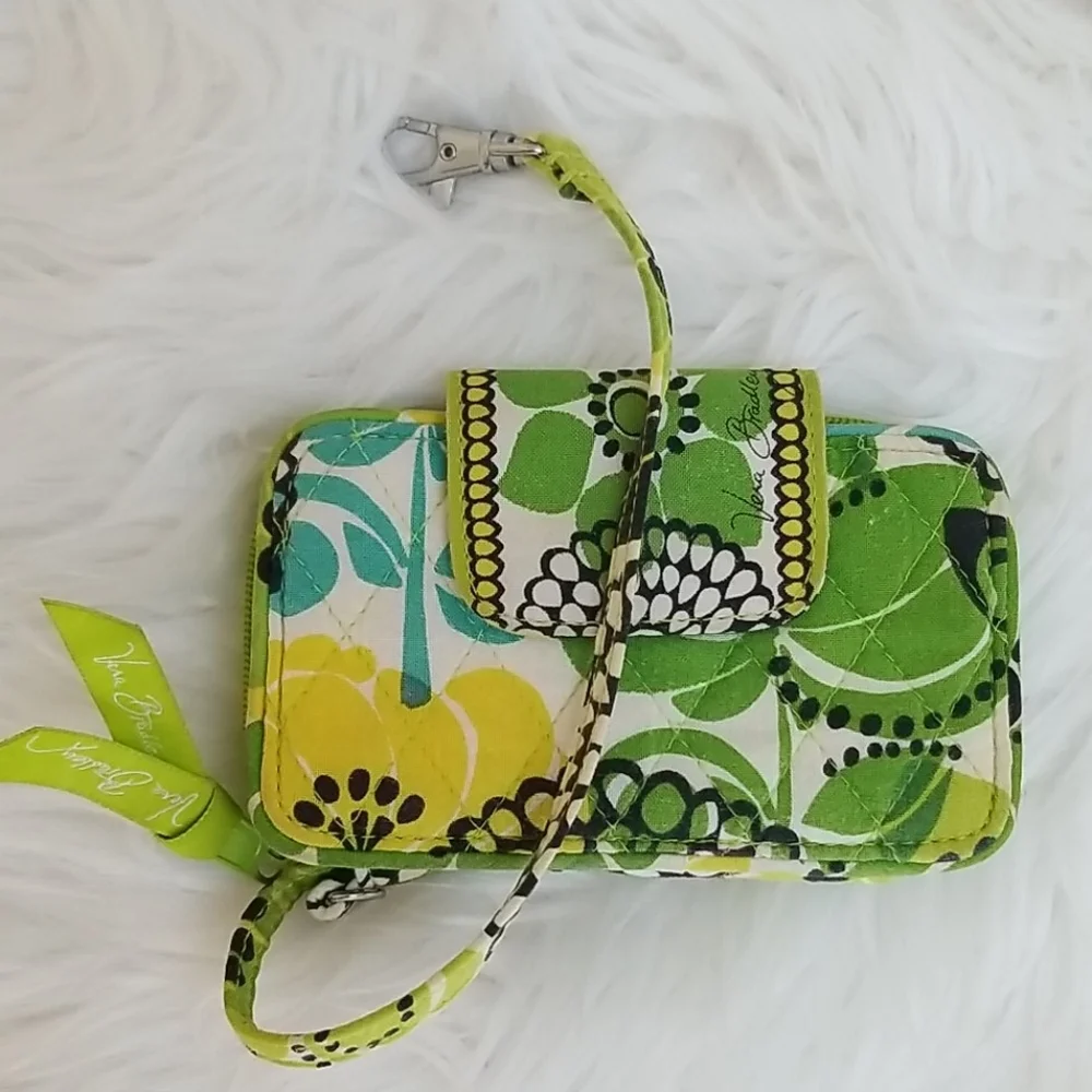 Vera Bradley Lime is up Up Wristlet